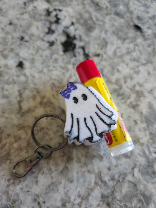 Ghost Keychain / Chapstick holder